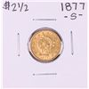 Image 1 : 1877-S $2 1/2 Liberty Head Quarter Eagle Gold Coin