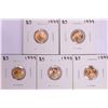 Image 1 : Lot of (5) 1999 $5 American Gold Eagle Coins