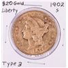 Image 1 : 1902-S $20 Liberty Head Double Eagle Gold Coin