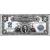 Image 1 : 1899 $2 Mini Porthole Silver Certificate Note