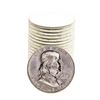 Image 1 : Roll of (20) Brilliant Uncirculated 1963-D Franklin Half Dollar Coins