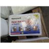 Image 13 : Pallet Multiple Canvas Straps, Safety Lights, Eyesaline & First Aid Kit, Paint, etc