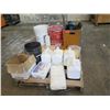 Image 2 : Pallet Multiple Canvas Straps, Safety Lights, Eyesaline & First Aid Kit, Paint, etc