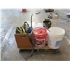 Image 4 : Pallet Multiple Canvas Straps, Safety Lights, Eyesaline & First Aid Kit, Paint, etc