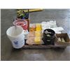 Image 5 : Pallet Multiple Canvas Straps, Safety Lights, Eyesaline & First Aid Kit, Paint, etc