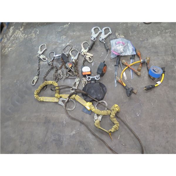 Multiple Metal Hooks, Shackles, Harness, Wire, Alum Closer, Fittings, etc