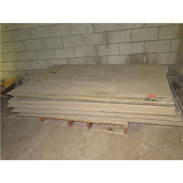 Qty 4 Plastic 9 Section Frames 79"x49"x3"H