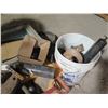 Image 13 : Spill Kit Bucket w/ Absorbent Socks, Straps, Hardware, Grease Gun, etc