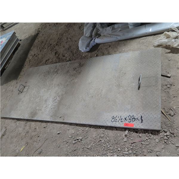 Metal Road Plate w/ Lift Handles 86" x38"x1"