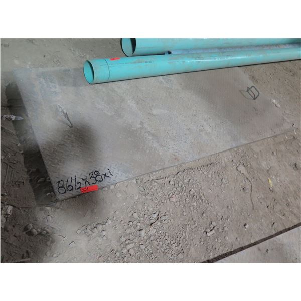 Metal Road Plate w/ Lift Handles 86" x38"x1"