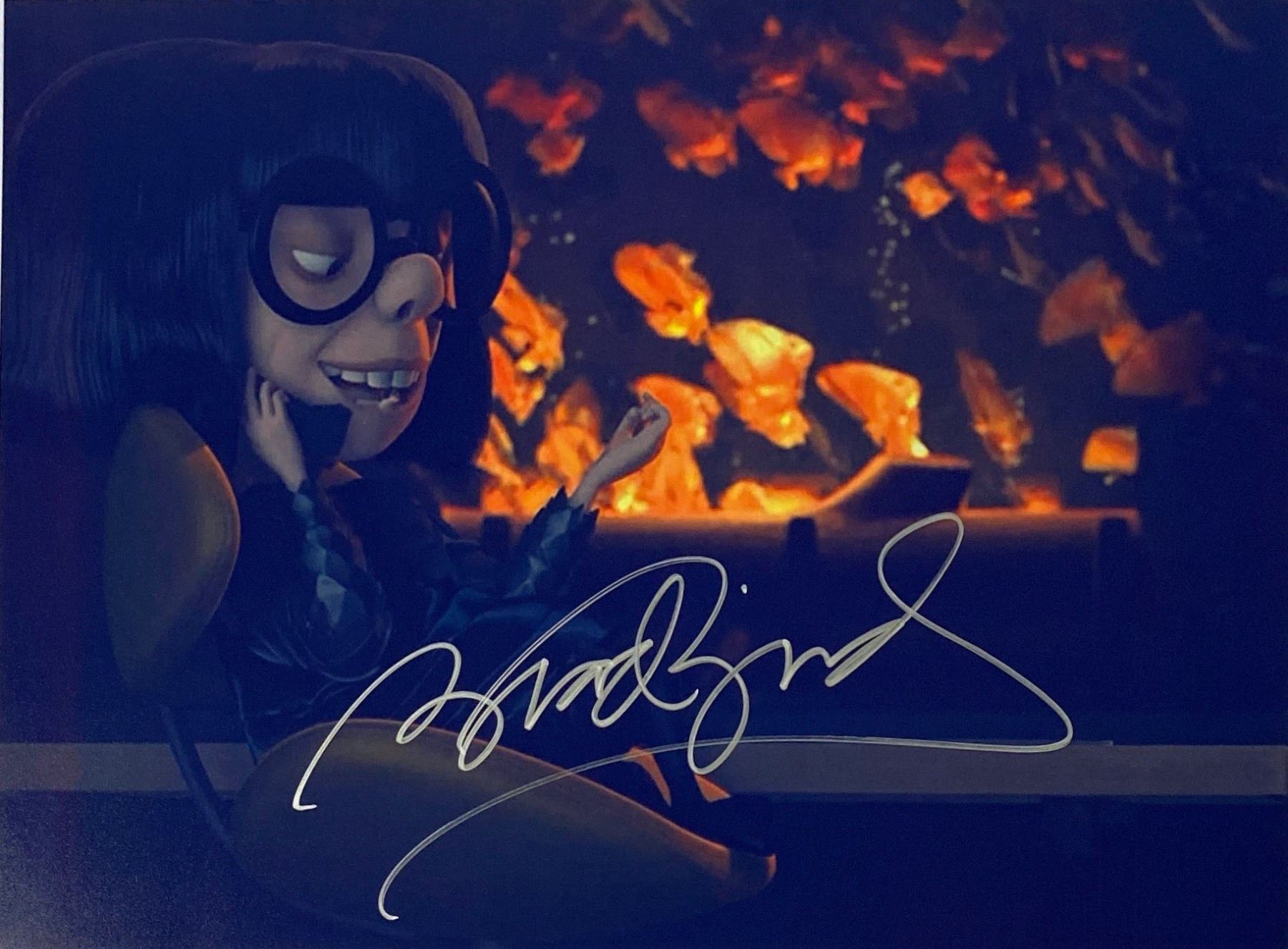 Autograph Signed The Incredibles Edna Mode Brad Bird Photo