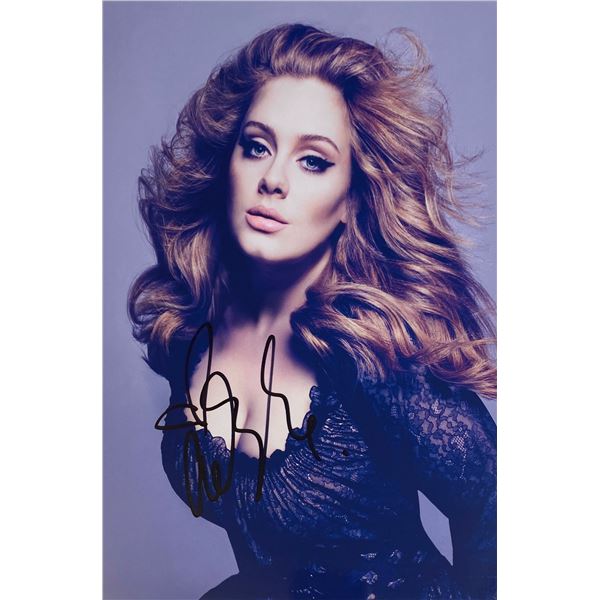 Autograph Signed Adele Photo