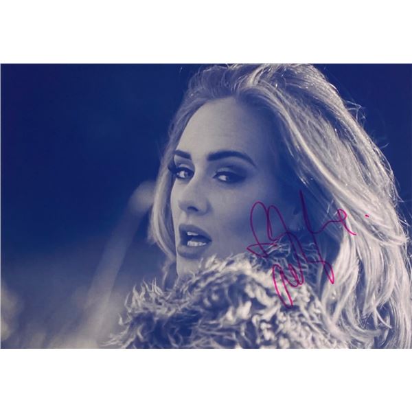 Autograph Signed Adele Photo