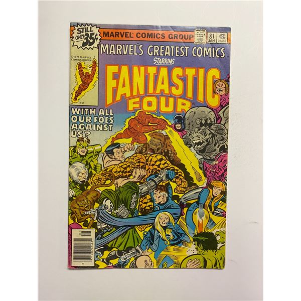 Marvel Fantastic Four 81 Comic Book