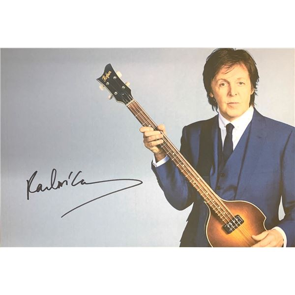 Autograph Signed Paul McCartney Photo