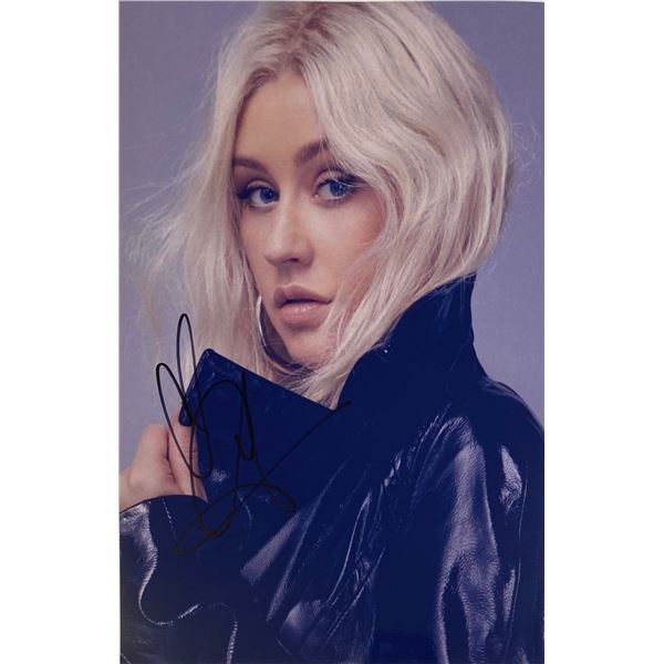 Autograph Signed Christina Aguilera Photo