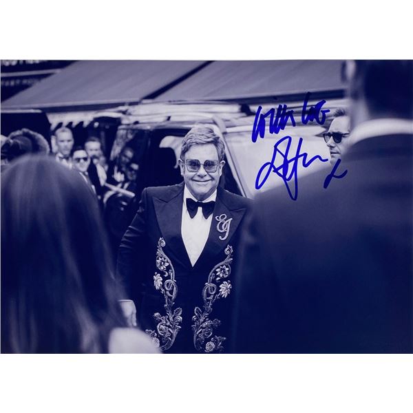 Autograph Signed Elton John Photo