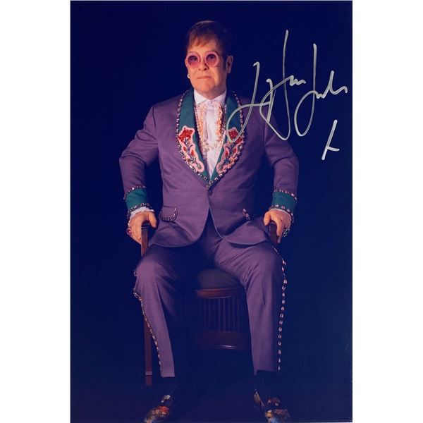 Autograph Signed Elton John Photo