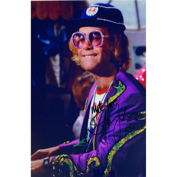 Autograph Signed Elton John Photo