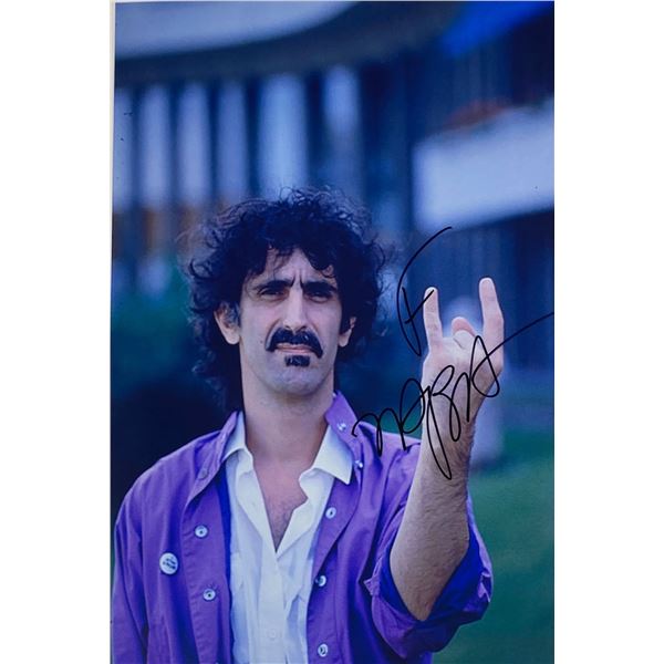 Autograph Signed Frank Zappa Photo