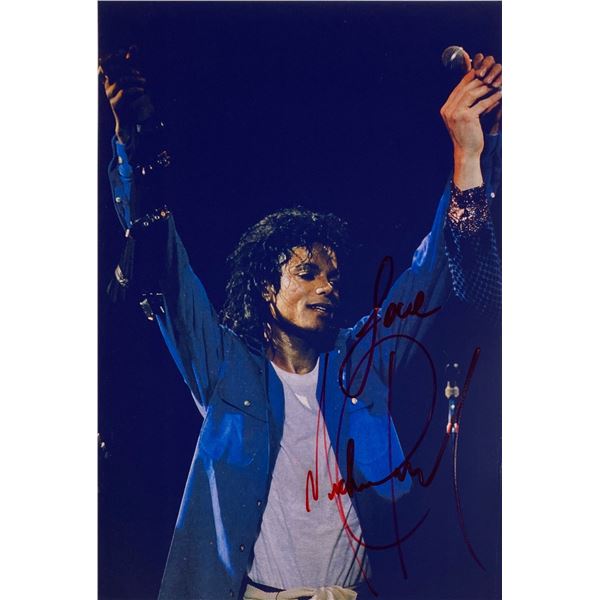 Autograph Signed Michael Jackson Photo