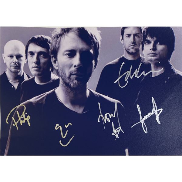 Autograph Signed Radiohead Photo