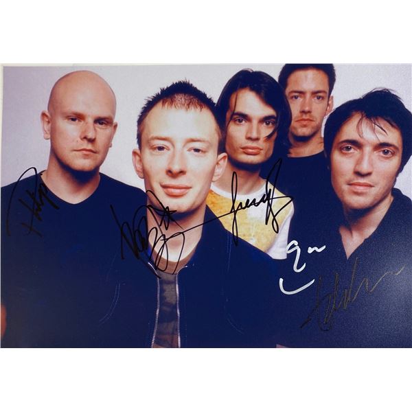 Autograph Signed Radiohead Photo