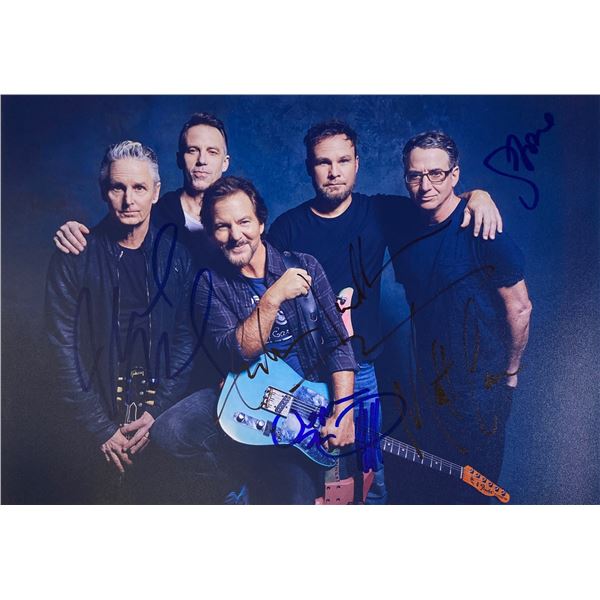 Autograph Signed Pearl Jam Photo