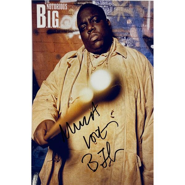 Autograph Notorious B.I.G. Photo