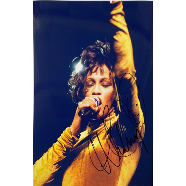 Autograph Whitney Houston Photo