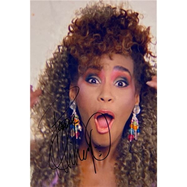 Autograph Whitney Houston Photo