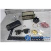 Image 1 : Jewelery Box with Contents, Lighter, Pocketwatch, Rayban Sunglasses