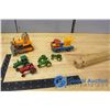 Image 1 : ERTL, Corgi, John DeereToy Tractors and Wooden Train Whistle