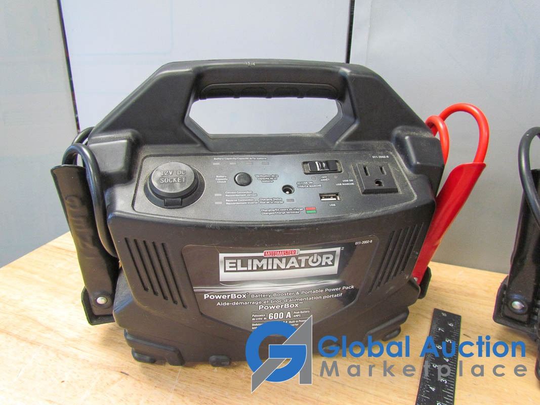 (2) Motomaster Eliminator Battery Booster/Portable Power Pack