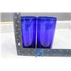 Image 6 : (6) Blue Glass Water Glasses