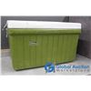 Image 1 : **Green Coleman Cooler with Lid
