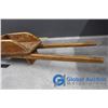 Image 4 : Vintage Miniataure Wooden Wheelbarrow