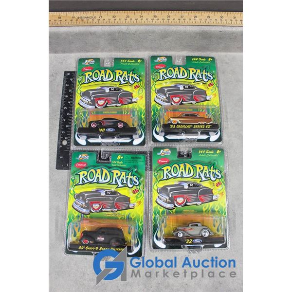 (4) Jada Toys Road Rats Die Cast Collectibles