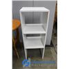 Image 5 : **White Shelf (32"H) and Plant Stand (24")