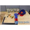 Image 1 : Superman Doll and Hat and Minion Toys in Package
