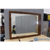 Image 1 : **Wood Framed Mirror