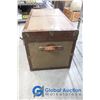 Image 2 : **Small Brown Tin Clad Steamer Trunk - Missing Tray