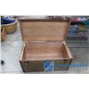 Image 4 : **Small Brown Tin Clad Steamer Trunk - Missing Tray