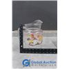 Image 8 : Clear Glass MCM Duck Print Water Pitcher