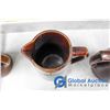 Image 10 : (3) Brown Ceramic Pitchers