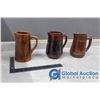 Image 6 : (3) Brown Ceramic Pitchers