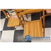 Image 5 : **(4) Wood Folding Chairs - Bid Price x4
