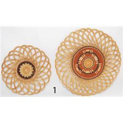 TWO HUPA BASKETRY TRAYS