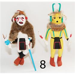 TWO HOPI KACHINAS