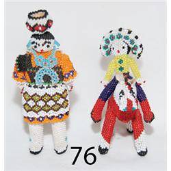 TWO ZUNI FIGURES